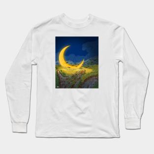 A Moon in the Last Night Long Sleeve T-Shirt